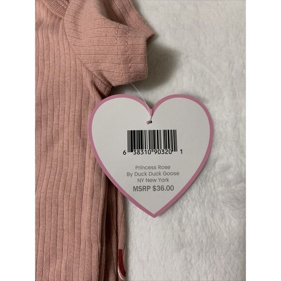Duck Duck Goose Baby 2-Piece Set 6-9 Months Princess Rose Rainbow - Picture 5 of 6